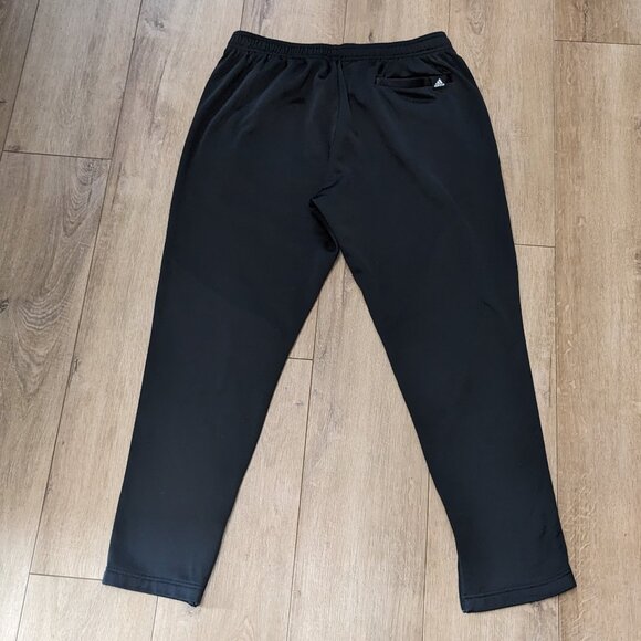 Adidas Pants Mens L Black Aeroready Joggers Athletic Tapered Stretch - Picture 10 of 12